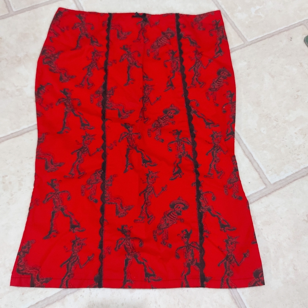 NWOT Day of the Dead skirt!